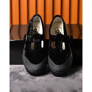 New! Size: 5 Women | Vans Style 93 Mary Jane Black Velvet Buckle Shoes